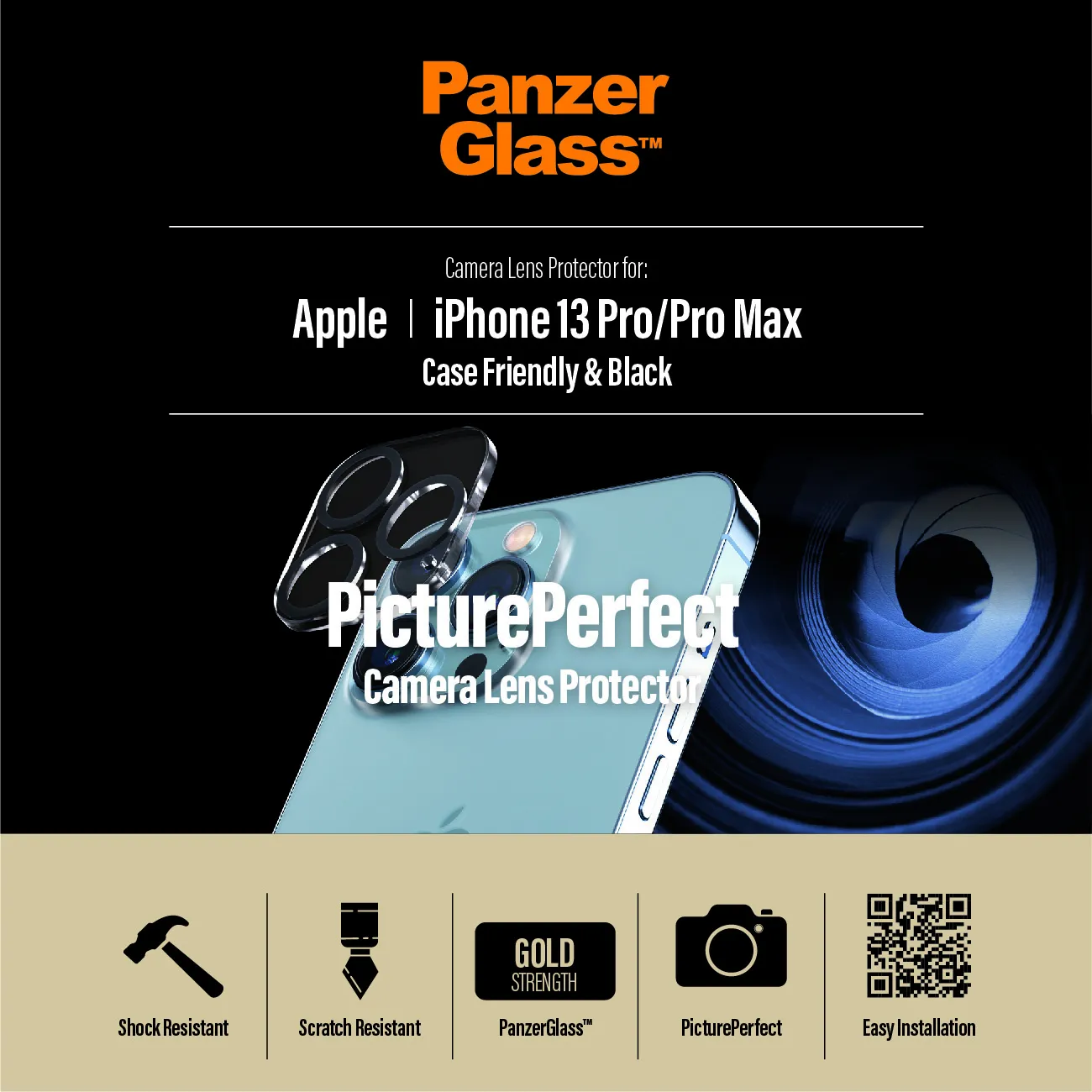 PanzerGlass PicturePerfect, iPhone 13 Pro / 13 Pro Max - Camera Lens Protector