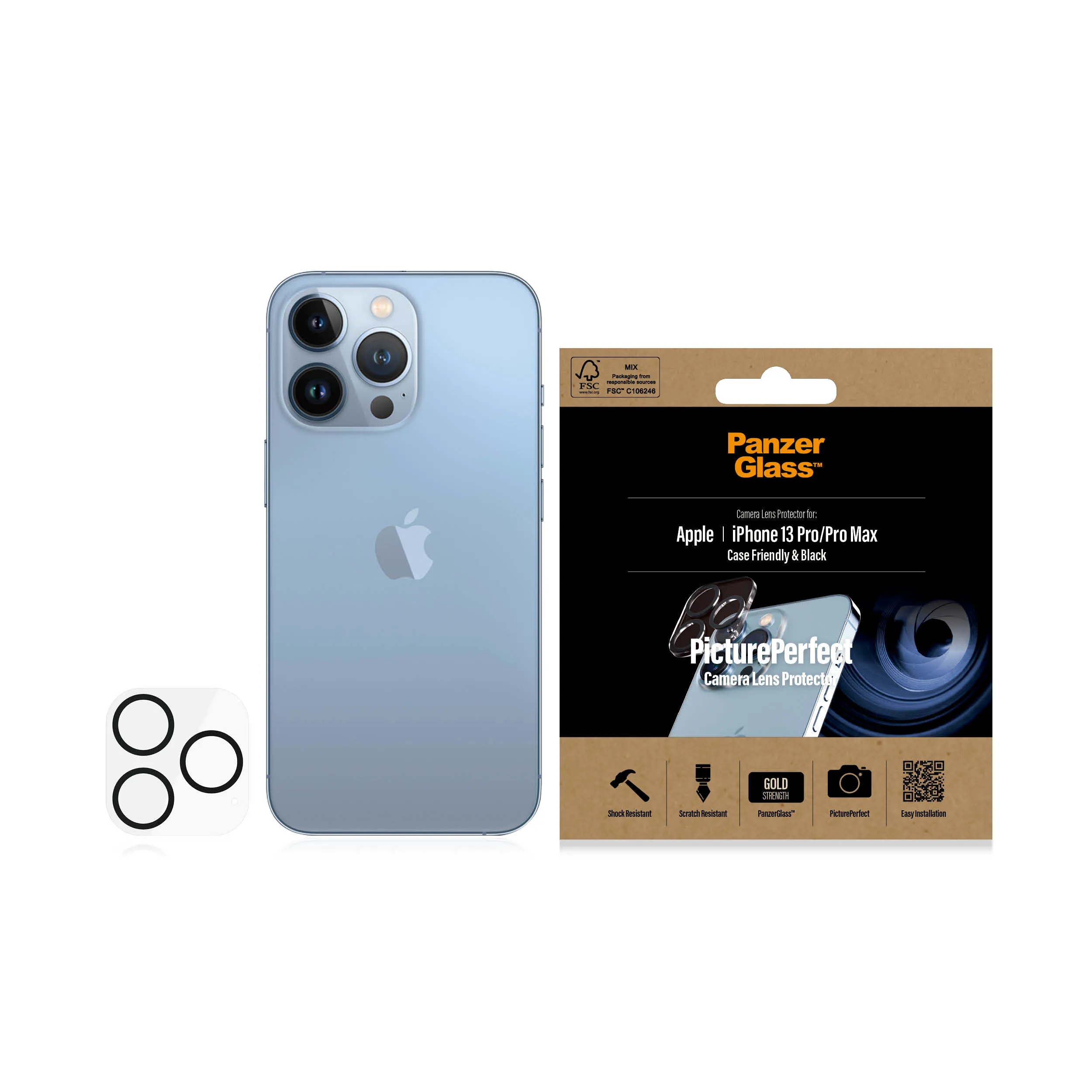 PanzerGlass PicturePerfect, iPhone 13 Pro / 13 Pro Max - Camera Lens Protector