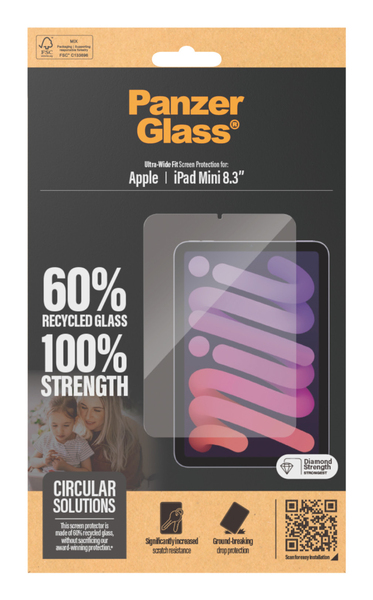 PanzerGlass Ultra-Wide Fit iPad Mini 8.3 - skärmskydd