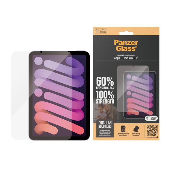 PanzerGlass Ultra-Wide Fit iPad Mini 8.3 - skärmskydd