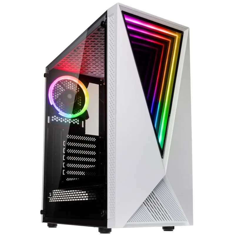 Kolink VOID WHITE - Mid Tower case, Black, White