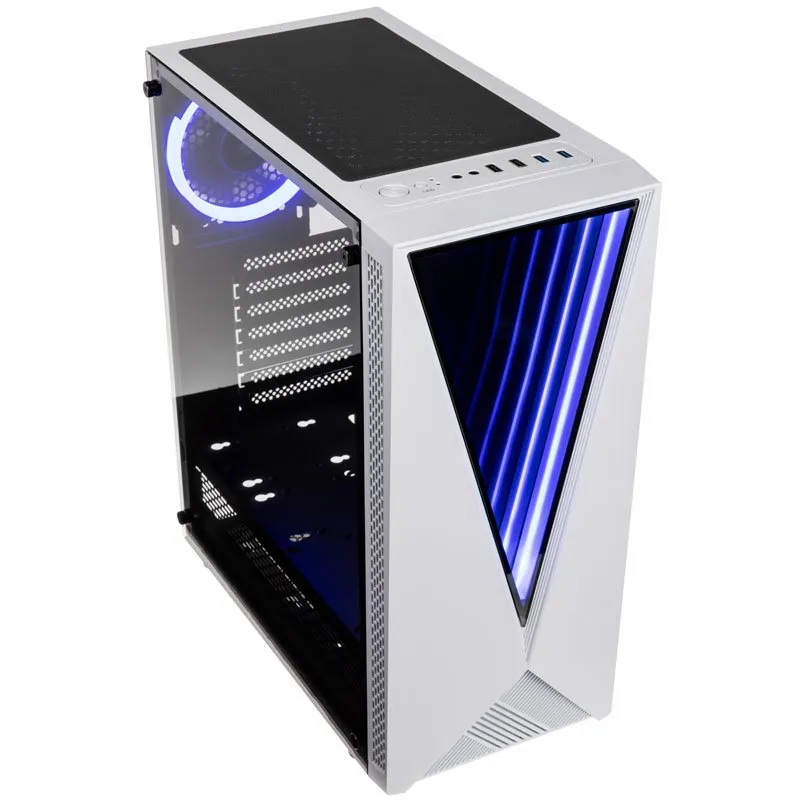 Kolink VOID WHITE - Mid Tower case, Black, White