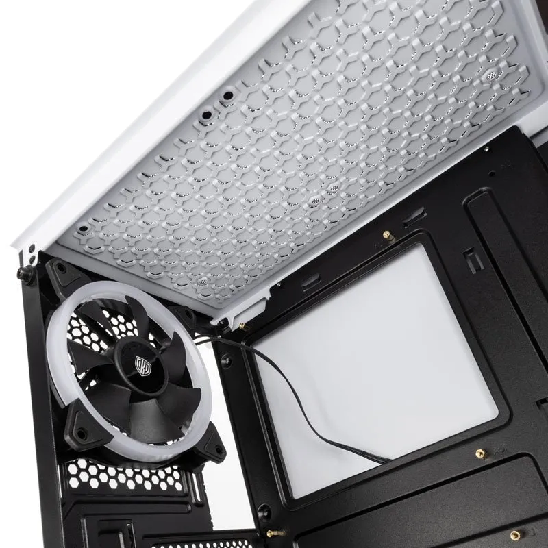 Kolink VOID WHITE - Mid Tower case, Black, White