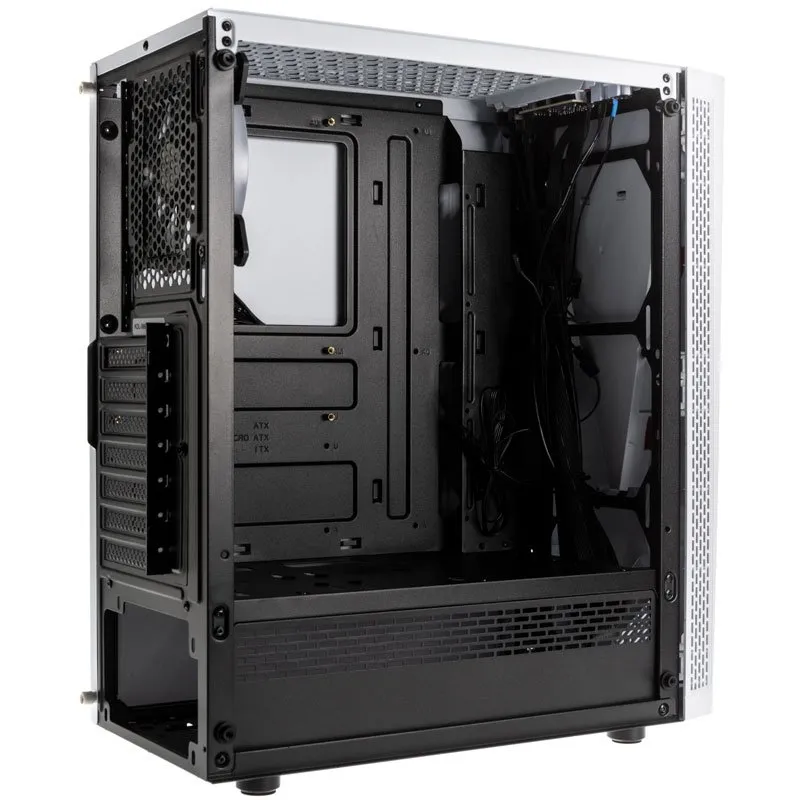 Kolink VOID WHITE - Mid Tower case, Black, White