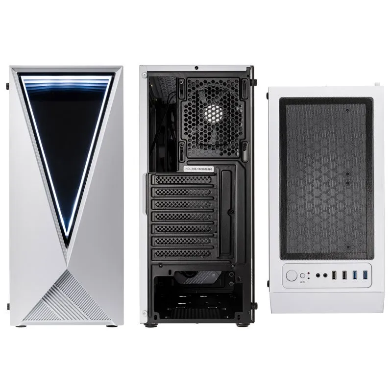 Kolink VOID WHITE - Mid Tower case, Black, White
