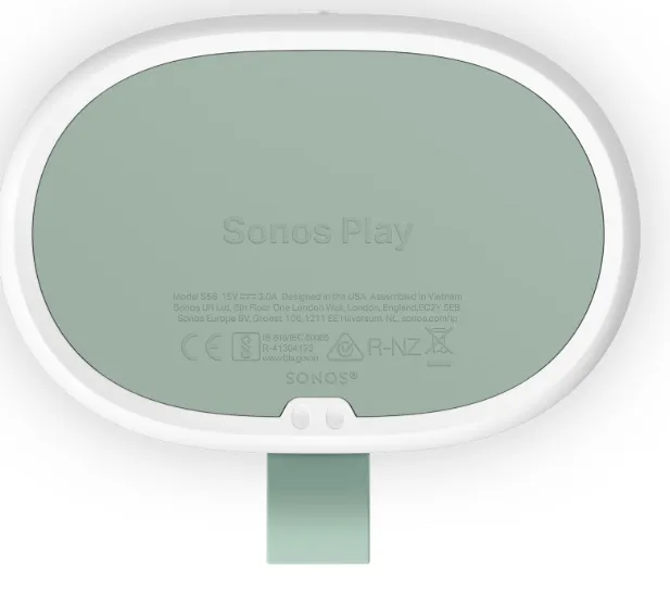 SONOS Play 2.0 Bluetooth, Wi-Fi kannettava kaiutin, musta