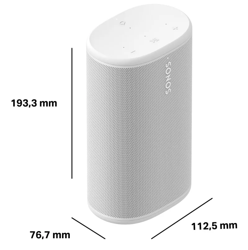 SONOS Play 2.0 Bluetooth, Wi-Fi kannettava kaiutin, musta