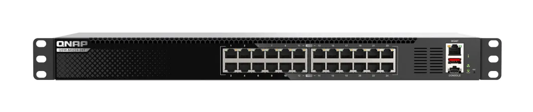 QNAP QSW-M3224-24T Management Switch 24 port of 10gbE RJ45 rackmount design