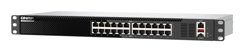 QNAP QSW-M3224-24T Management Switch 24 port of 10gbE RJ45 rackmount design