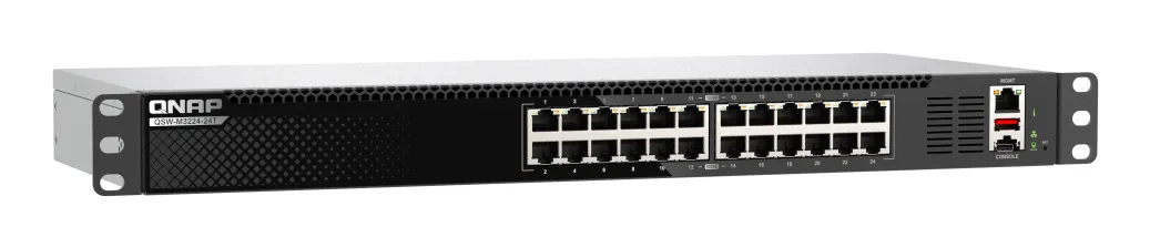 QNAP QSW-M3224-24T Management Switch 24 port of 10gbE RJ45 rackmount design