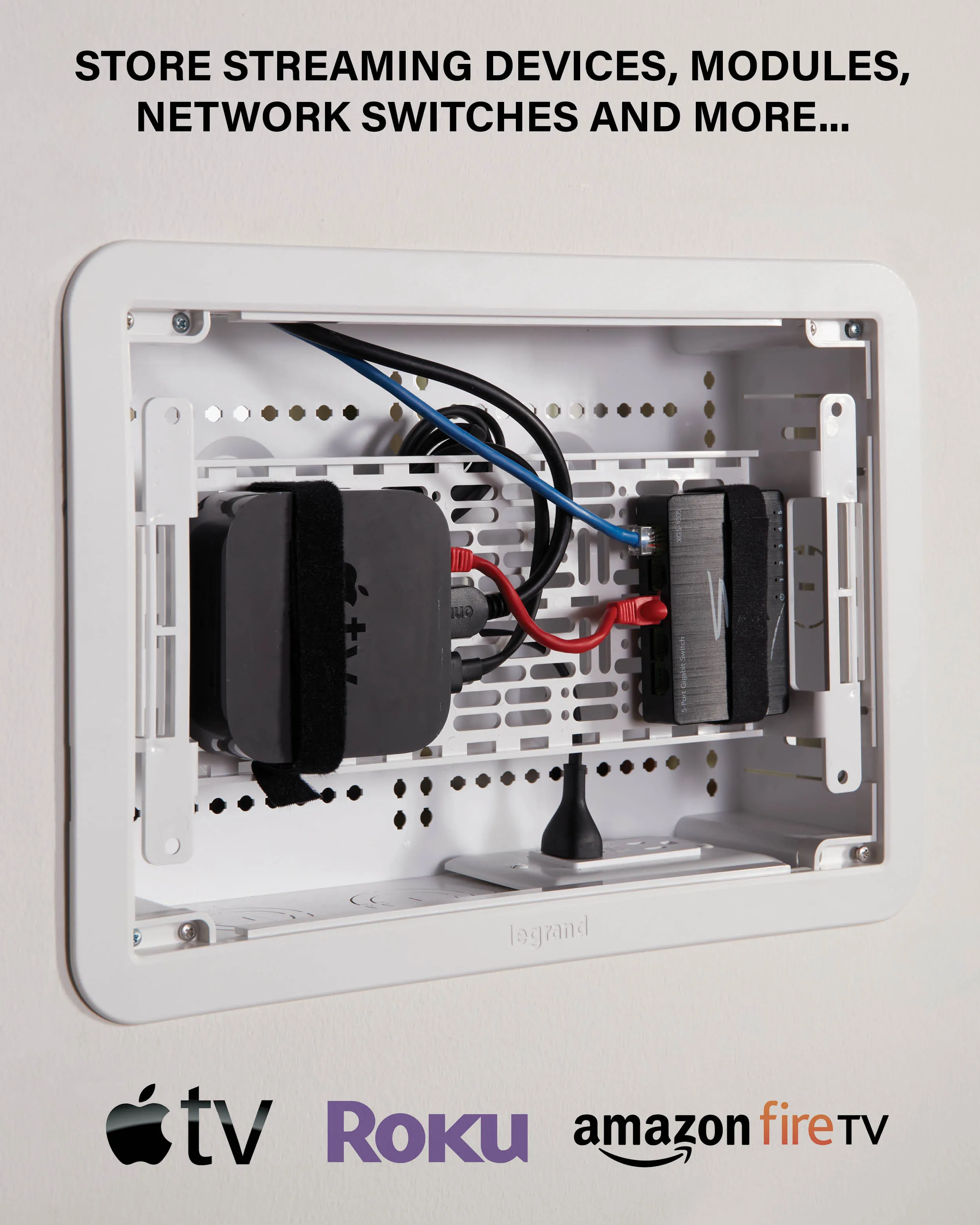 SANUS In-Wall Media Box 9"