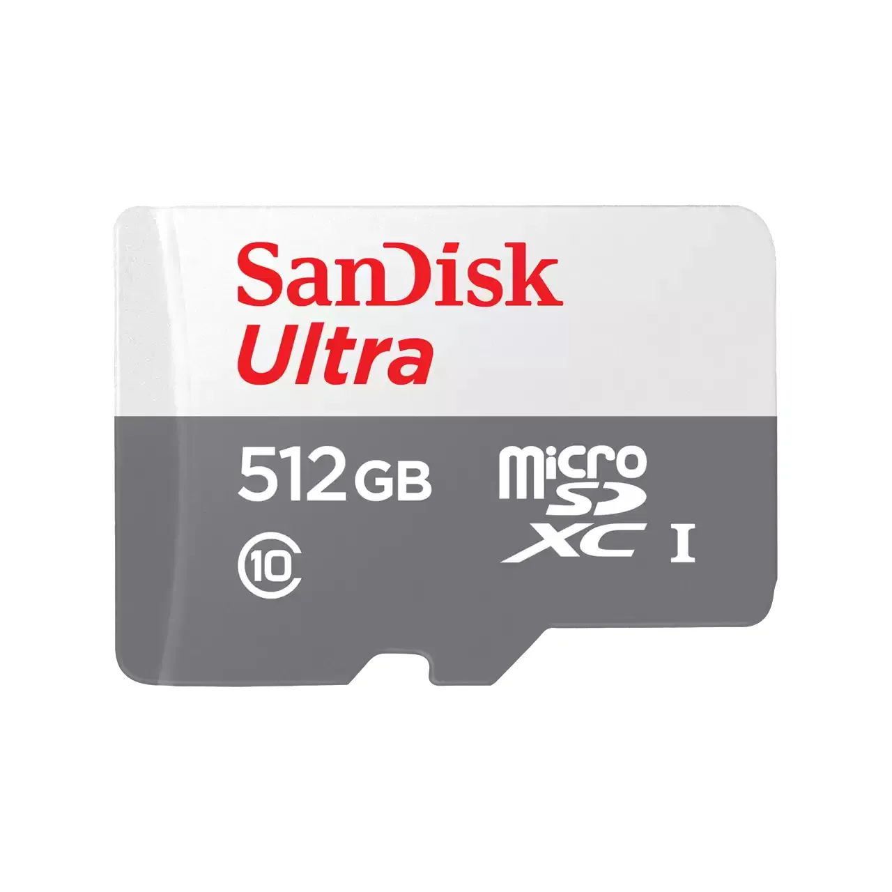 SanDisk Ultra 512GB MicroSDXC UHS-I A1 card with SD adapter