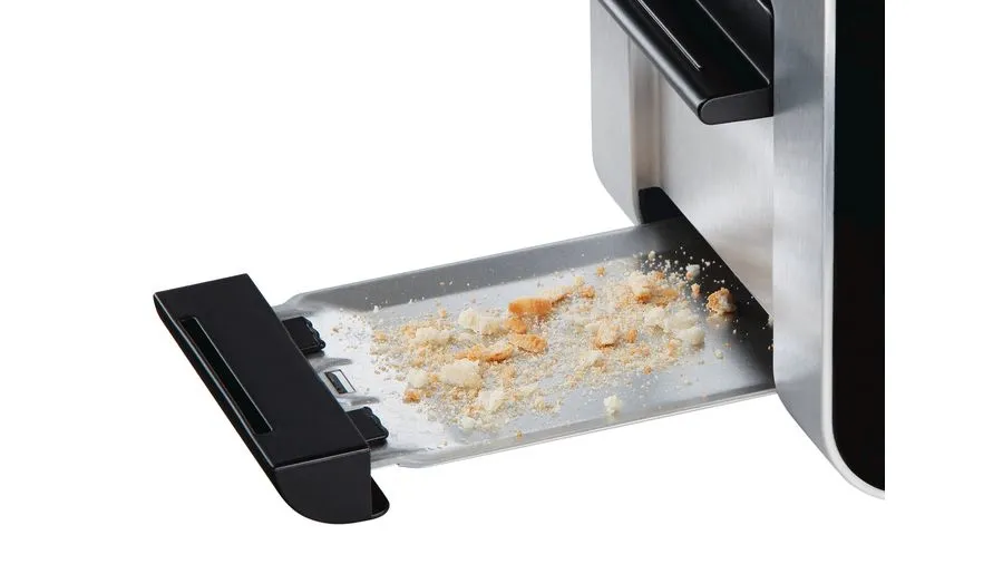 Bosch Styline TAT8613 - toaster, 2 slices, black/steel