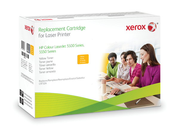 Xerox - Keltainen - v&auml;riainekasetti (vastaavuus: HP C9732A) malleihin HP Color LaserJet 5500, 5550