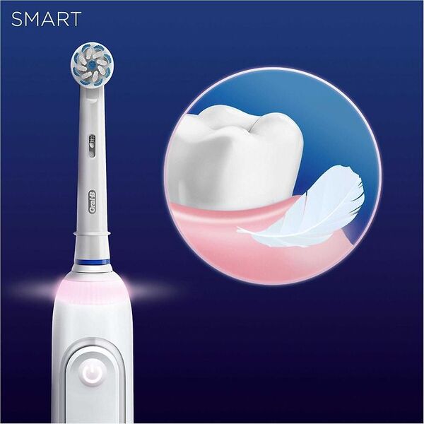 Oral-B Smart Sensitive -s&auml;hk&ouml;hammasharja, valkoinen