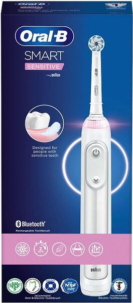 Oral-B Smart Sensitive -s&auml;hk&ouml;hammasharja, valkoinen