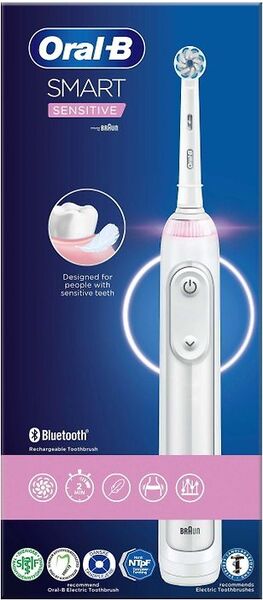Oral-B Smart Sensitive -s&auml;hk&ouml;hammasharja, valkoinen