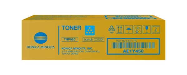Konica Minolta TNP92C toner cartridge, Cyan