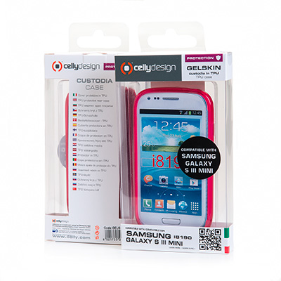 Celly GELSKIN Galaxy S3 Mini suojakotelo, pinkki