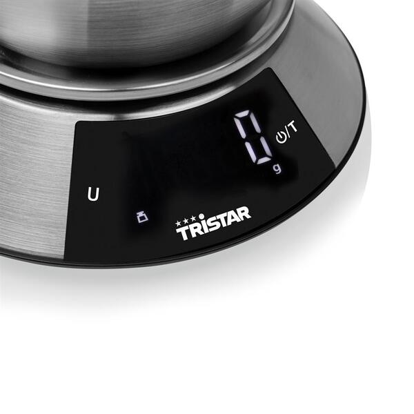 Tristar digitaalinen keitti&ouml;vaaka 2 L ter&auml;skulholla 5 kg (KW-2453)