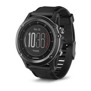 GARMIN FENIX 3 SAPPHIRE HR  GRAY WITH BLACK SILICONE BAND