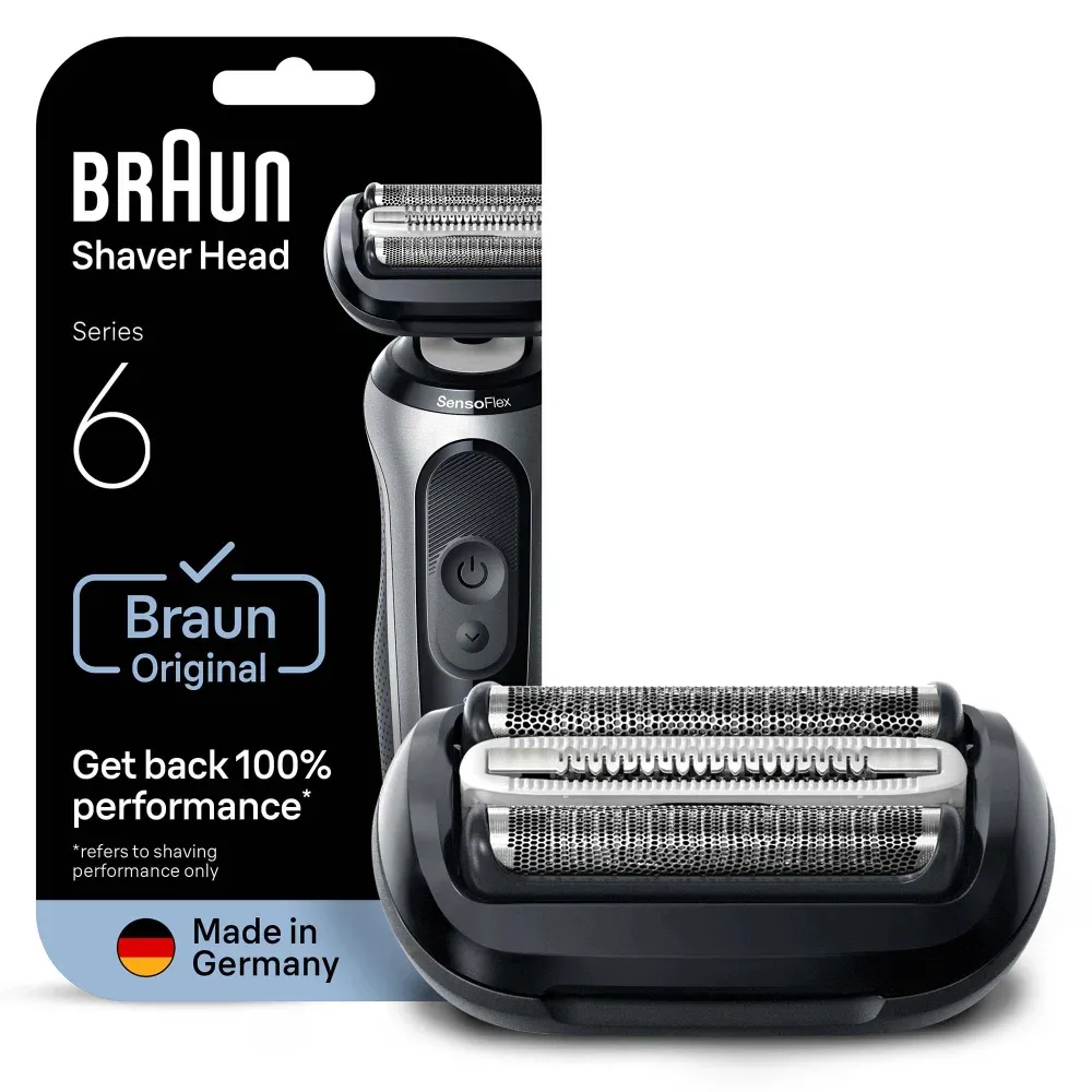 Braun 64B Series 6 - replacement shaver head, black, stainless steel