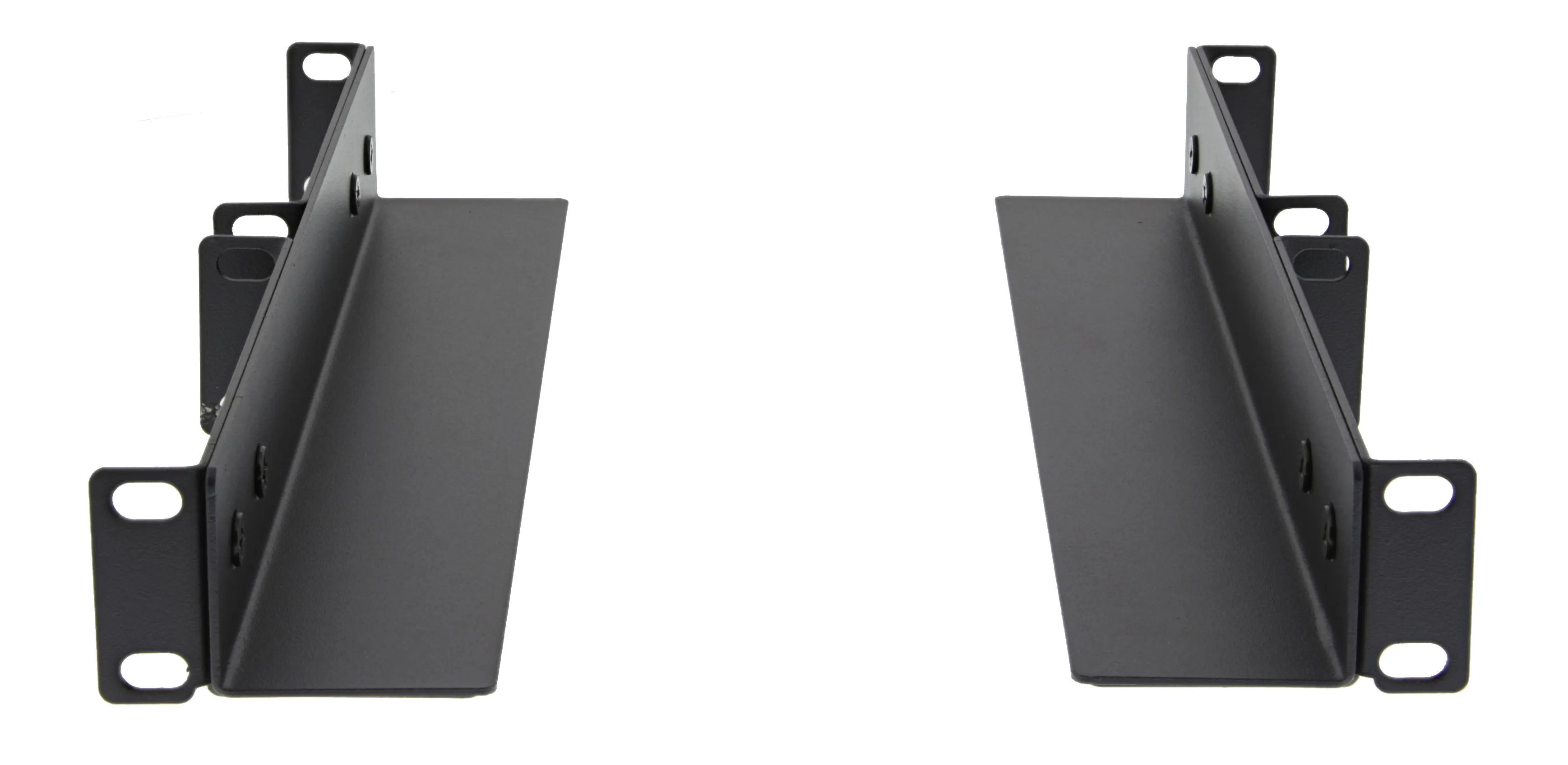 DELTACO st&auml;llbar L-profil f&ouml;r rack, 309 mm, 45-60 djup
