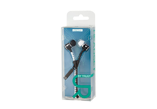 Urban Revolt Zipper In-ear Headset-Black &amp; White