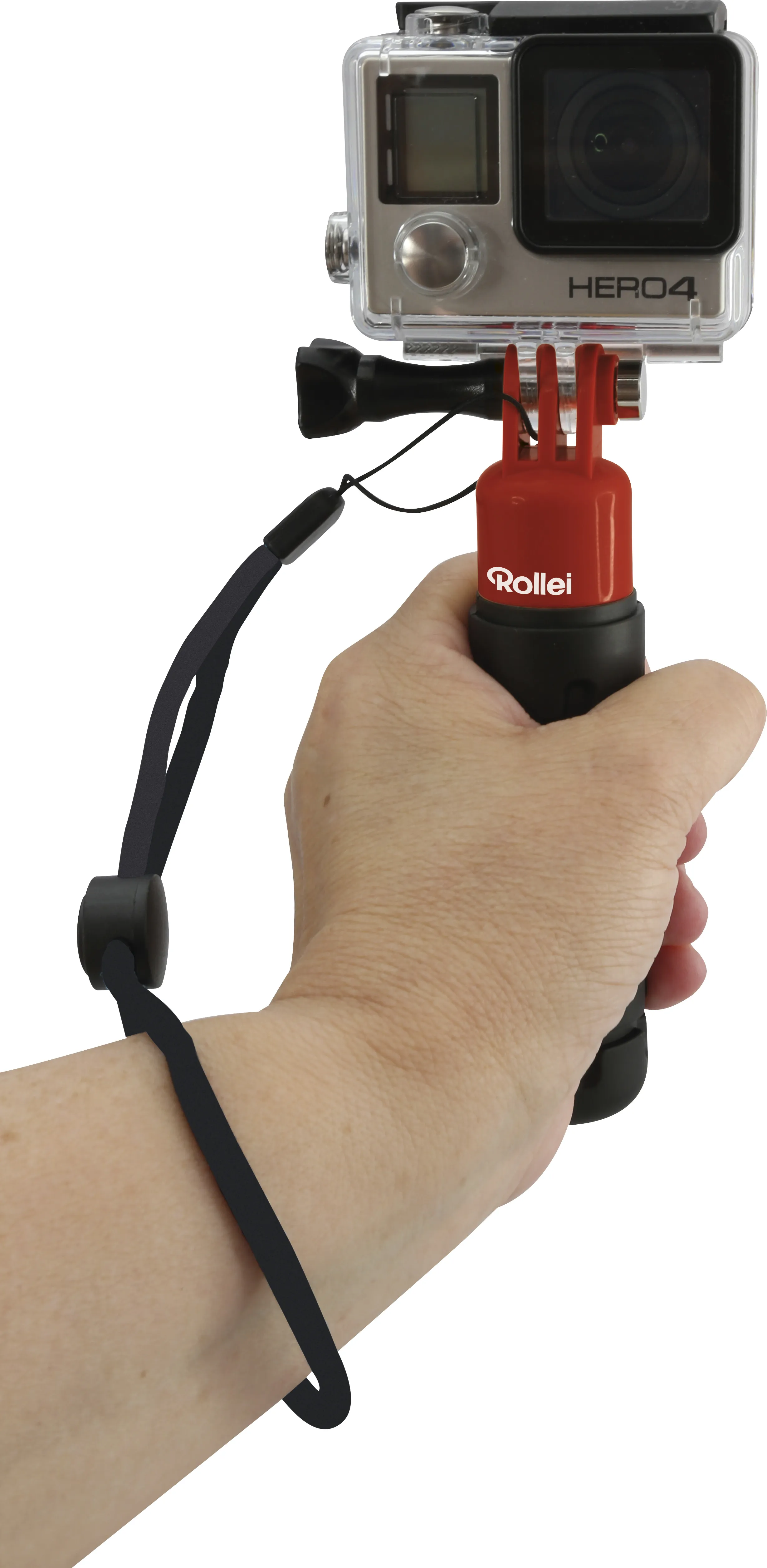 Rollei Actioncam Hand Grip Floaty, Röd