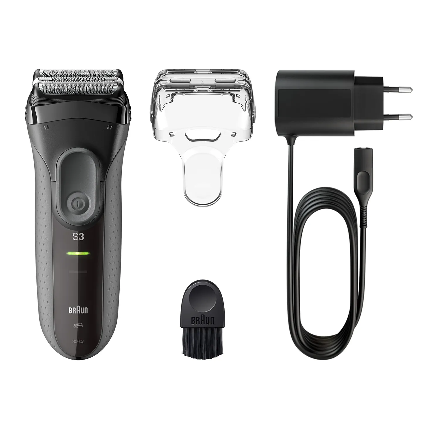 Braun Series 3 3000s -parranajokone, musta