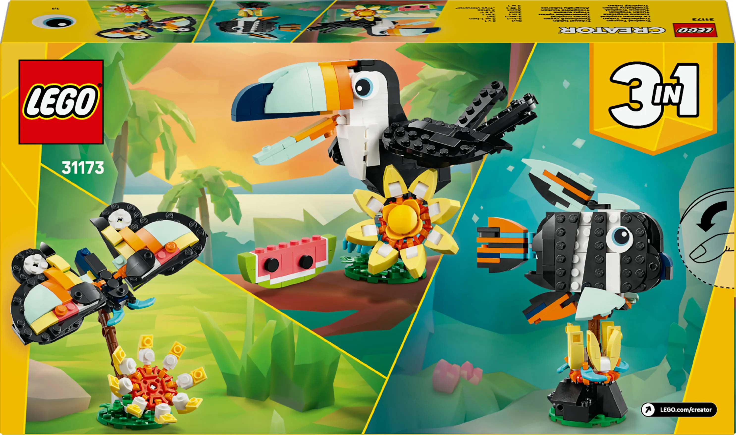 LEGO Creator 3-in-1 Wild Animals: Tropical Toucan 31173