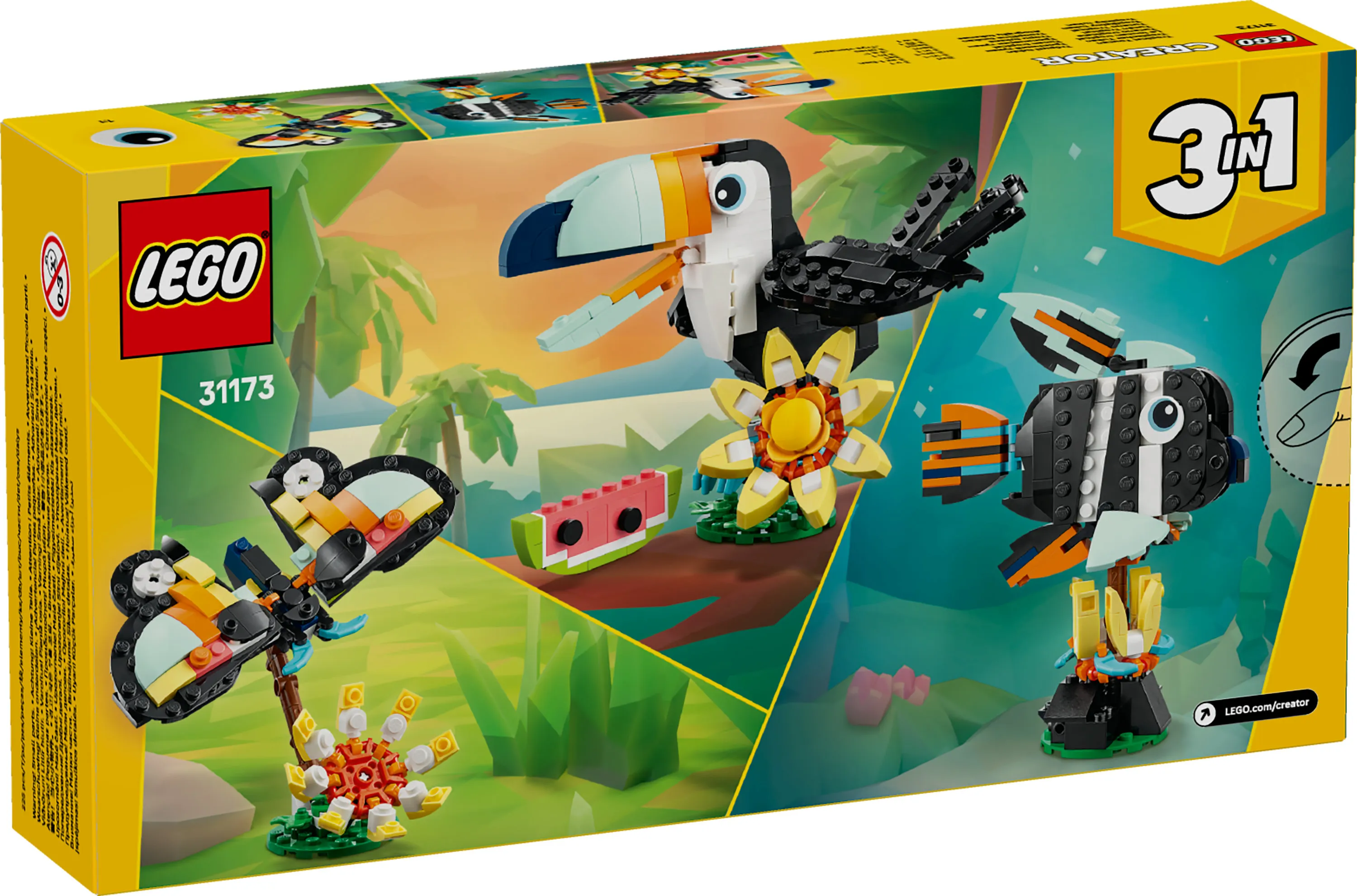 LEGO Creator 3-in-1 Wild Animals: Tropical Toucan 31173