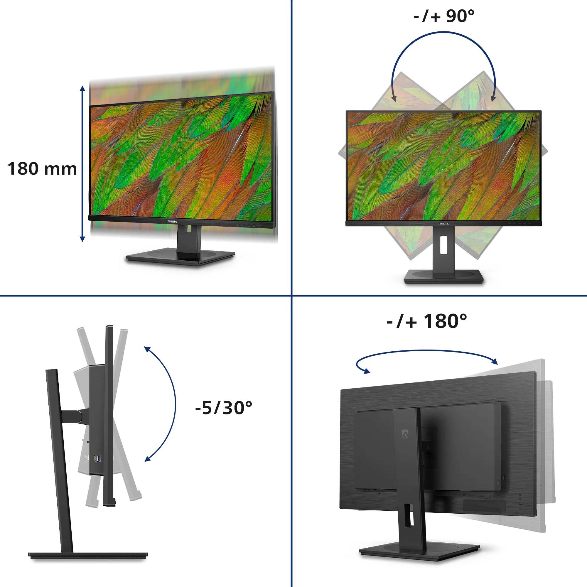 Philips 31.5&quot; 32B1N3800. 4K Ultra HD, 60Hz, 4ms, VA -n&auml;ytt&ouml;
