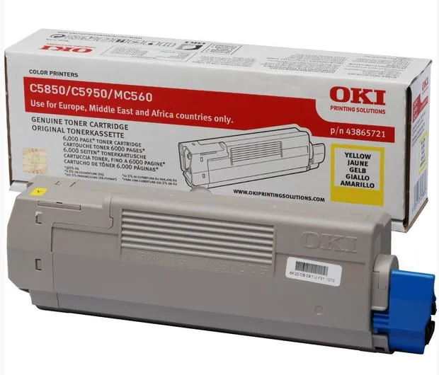 OKI Toner yellow 6000pages fuer C5850 C5950