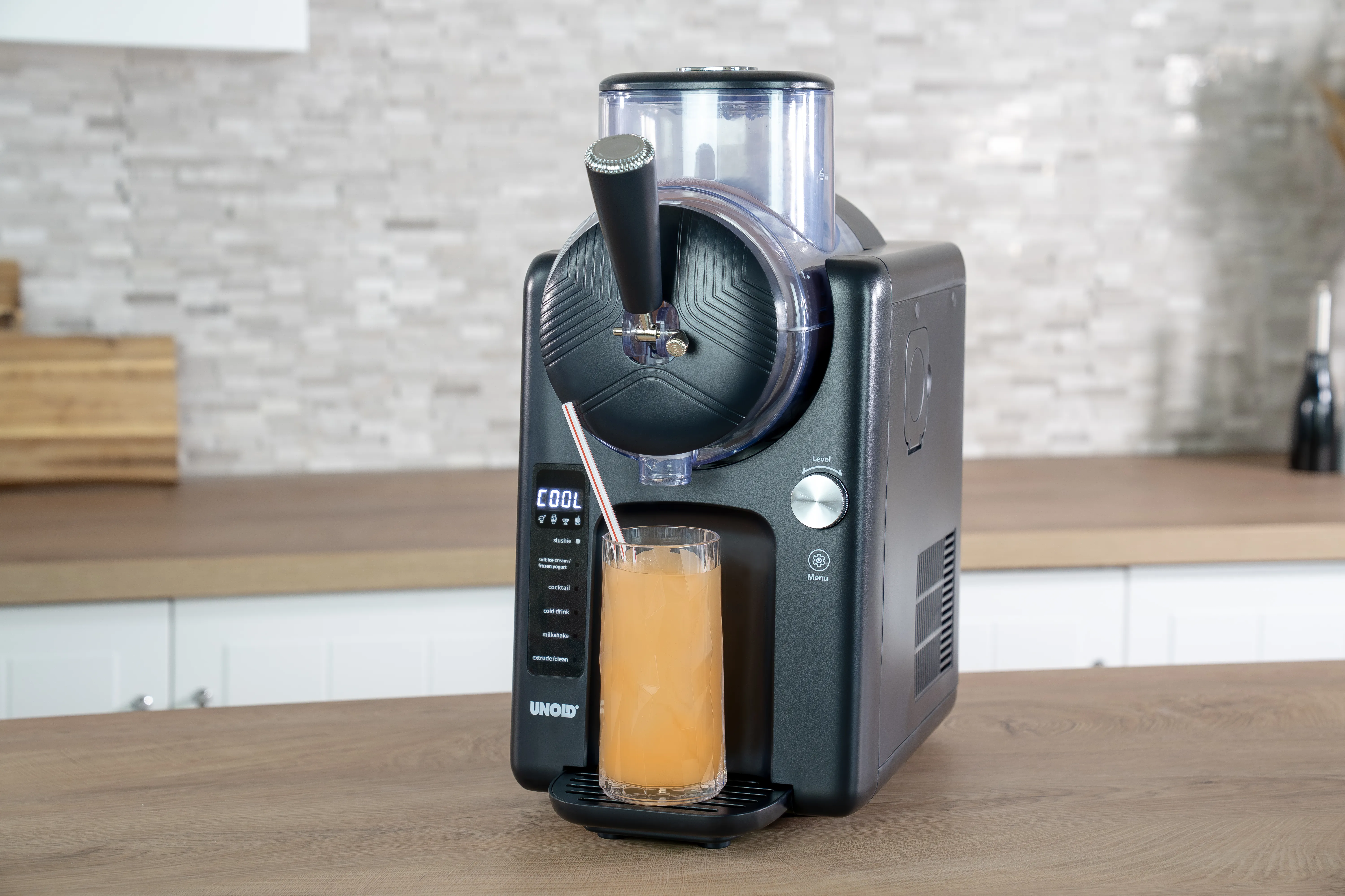 UNOLD 48956 Sofie 2-i-1 slush- och mjukglassmaskin 150 W 1,5 L Svart