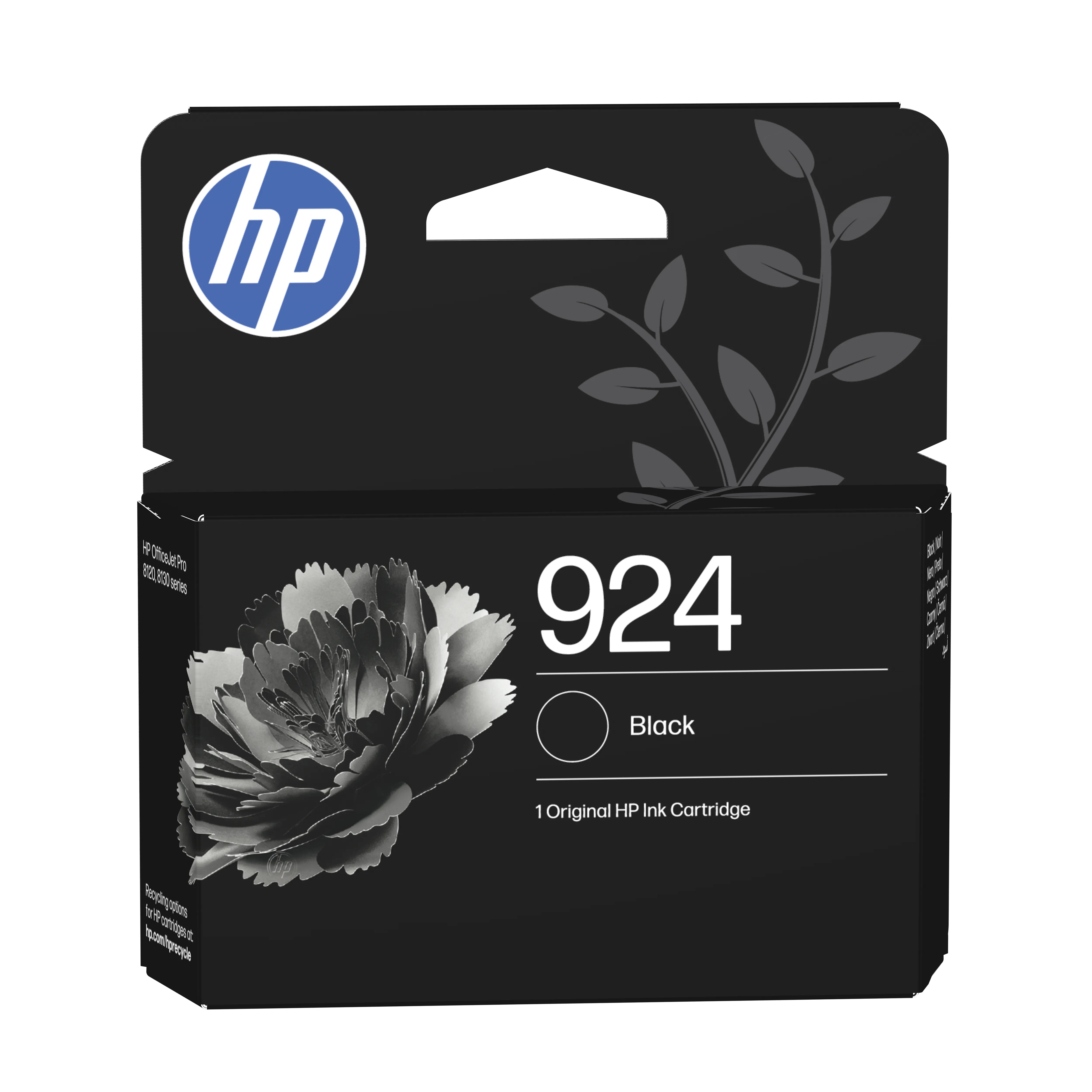HP 924 -mustekasetti, 12.5 ml, musta