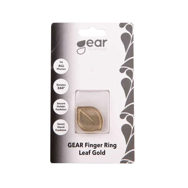 GEAR MobilRing - finger grip/kickstand for mobile phone, Guld