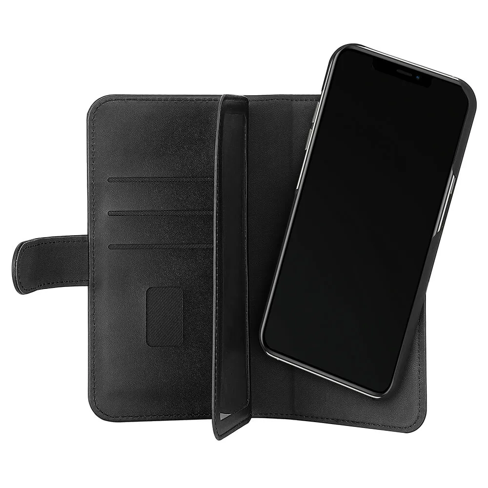 GEAR Wallet 7 Cards, iPhone 13 Pro Max - 2-in-1 Wallet Case, Black