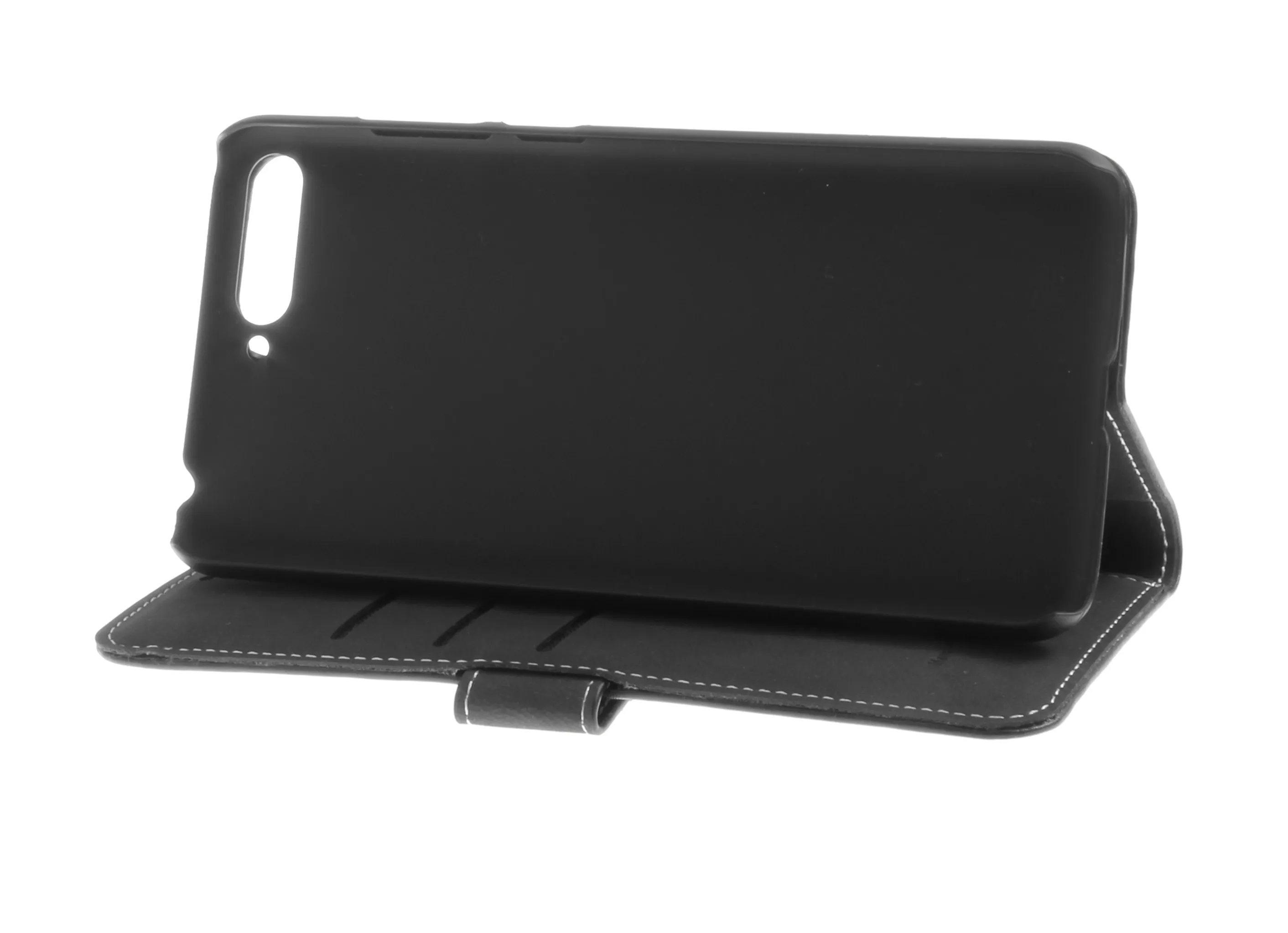 Insmat Exclusive Flip Case, Huawei Y6 (2018) - Wallet Case, Black
