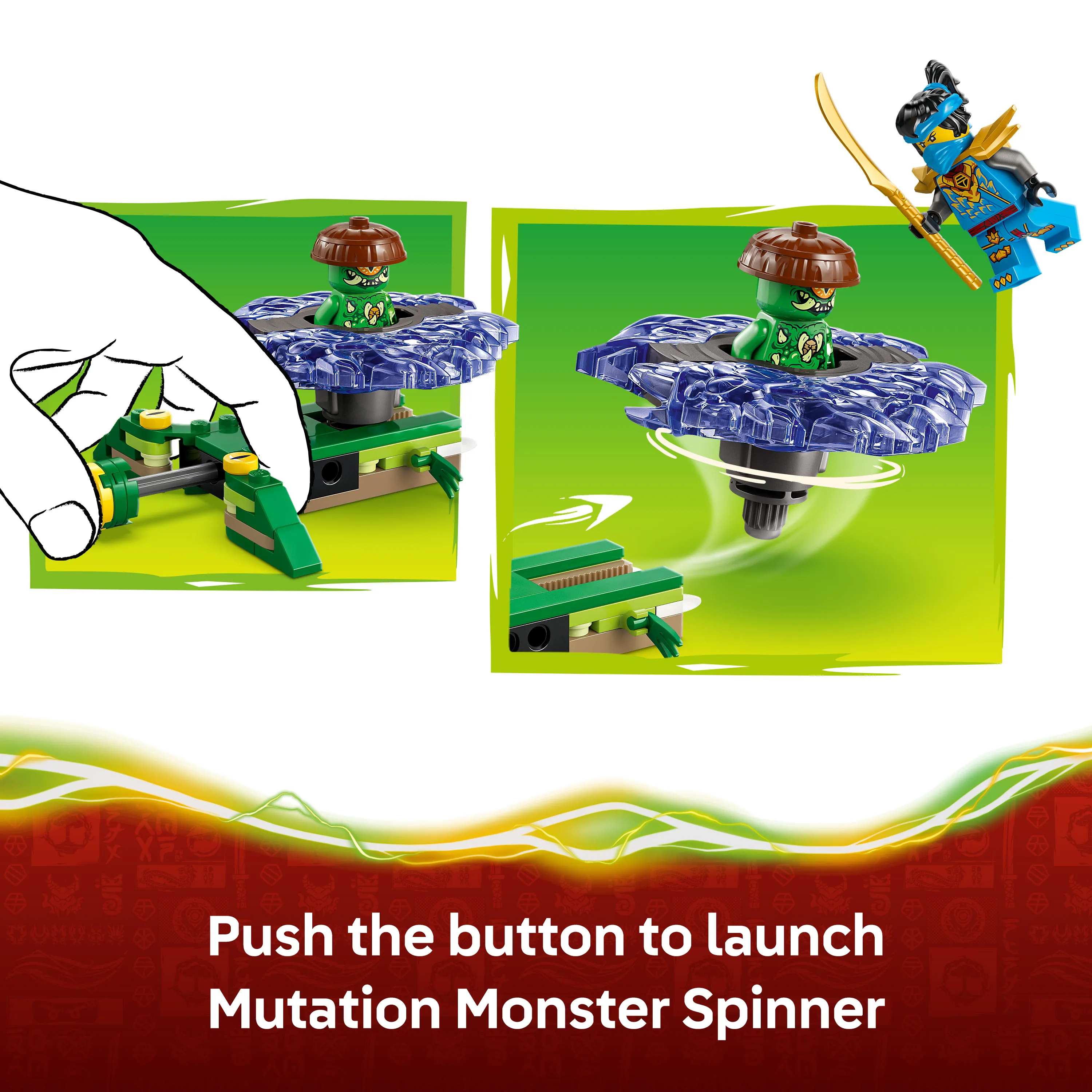 LEGO NINJAGO Nya mot mutationsmonsterspinner 71849