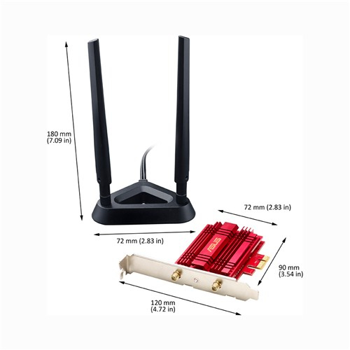 Asus PCE-AC56 AC1200 PCI-E Dual-Band  -langaton verkkokortti