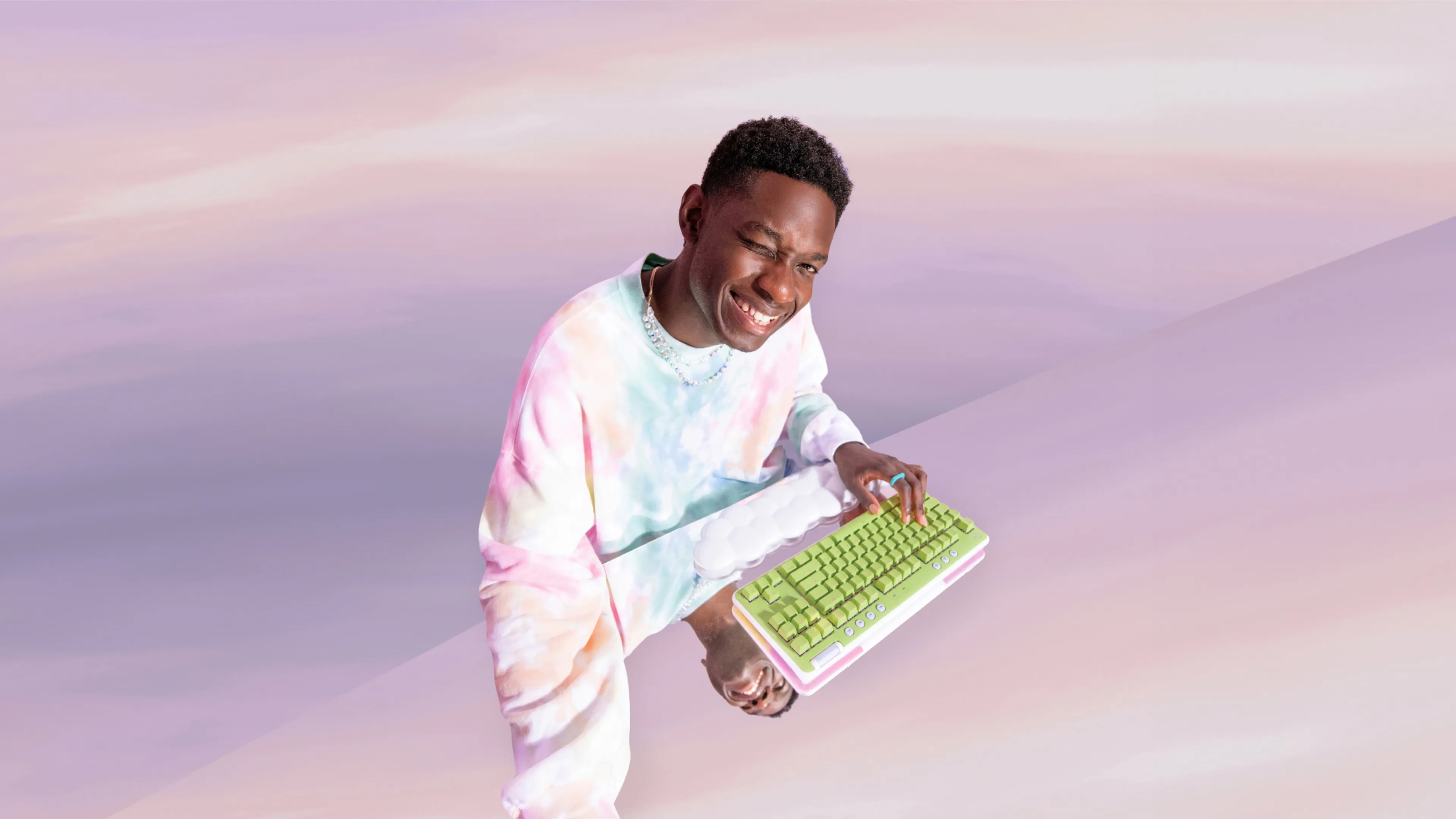 Logitech G715 Wireless Mechanical Gaming Keyboard, GX Red, White