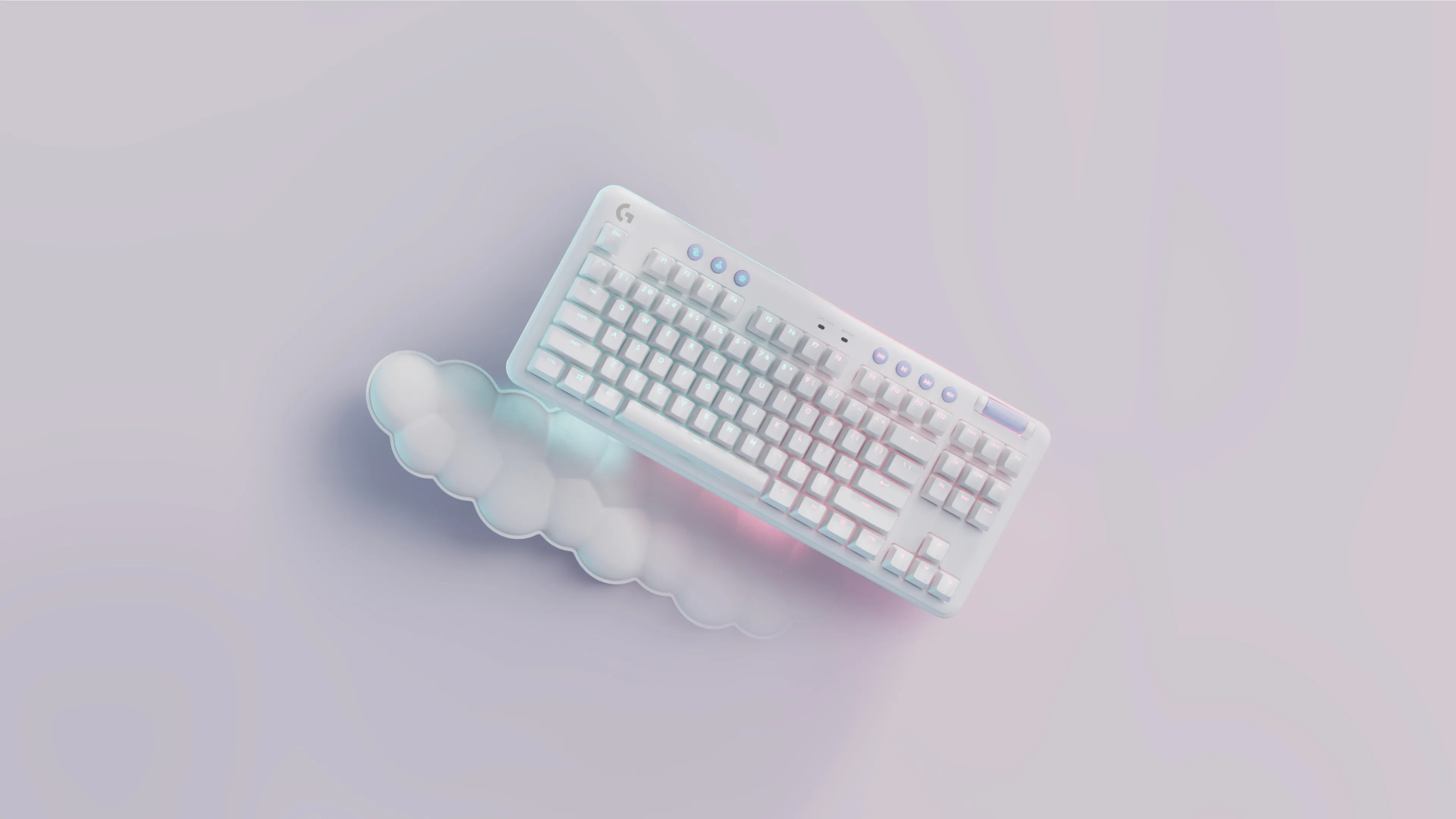 Logitech G715 Wireless Mechanical Gaming Keyboard, GX Red, White