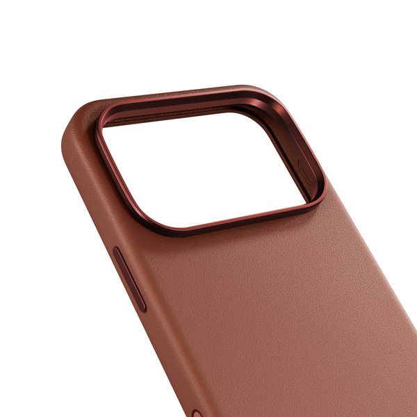 Epico Leather Pro Mag+ Case | iPhone 17 Pro Max/18 Pro Max | Brown | Qi2  &  MagSafe Compatible | Camera Island Protector