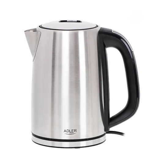 Adler AD 1340 kettle, 1.7L, 2200W, Black/Silver