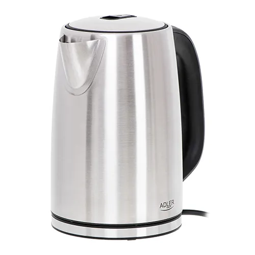 Adler AD 1340 kettle, 1.7L, 2200W, Black/Silver