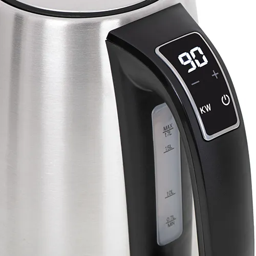 Adler AD 1340 kettle, 1.7L, 2200W, Black/Silver