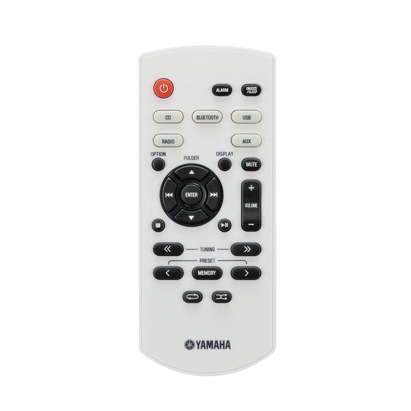 YAMAHA MCR-B020WH stereosarja Bluetooth vastaanotolla. CD FM-radio AUX USB.