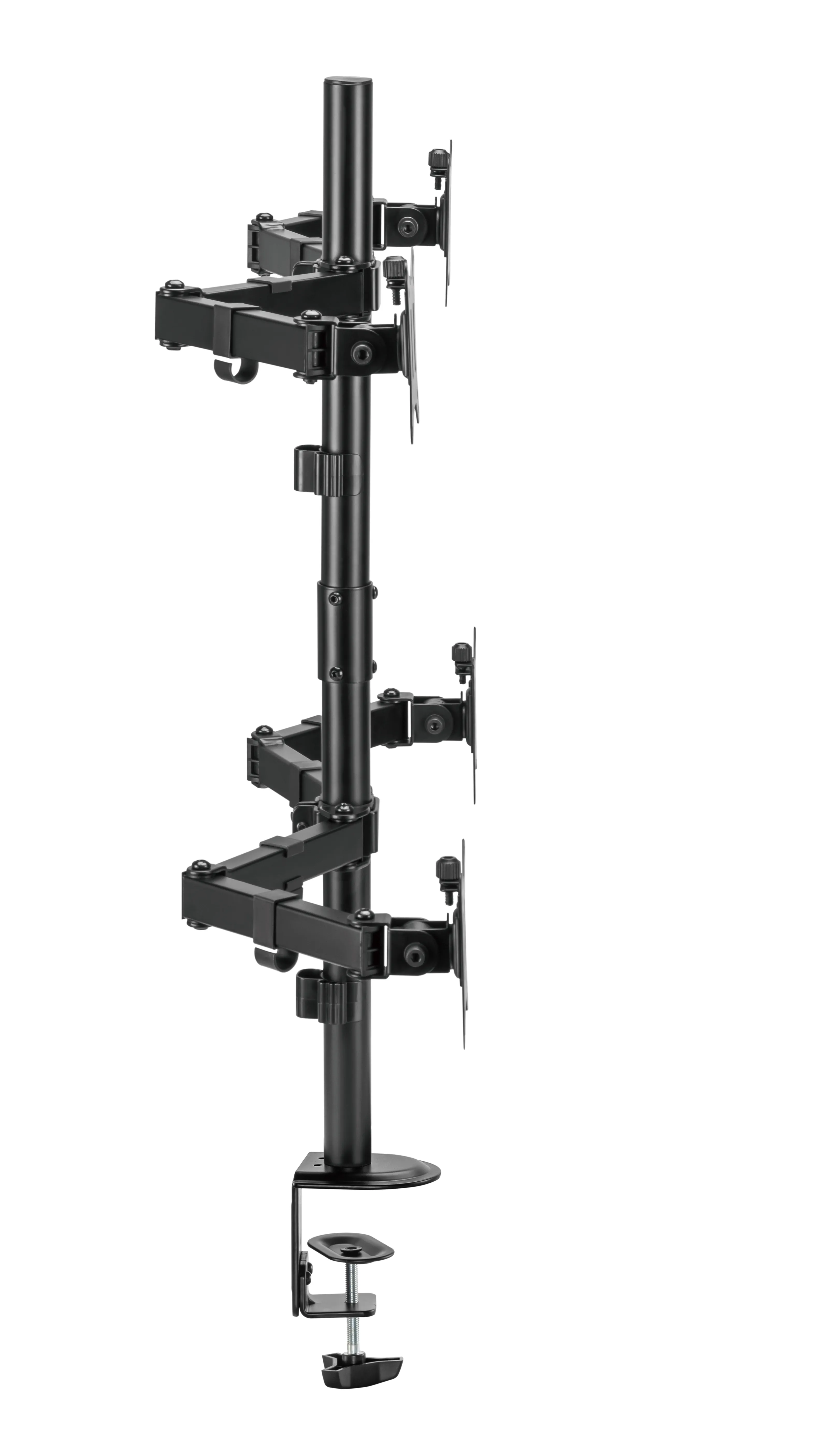 Deltaco Quad Desk -näyttövarsi, Musta, 13-32", 4x9kg