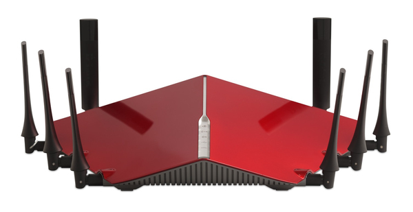 D-Link AC5300 - WiFi Router, svart, r&ouml;d